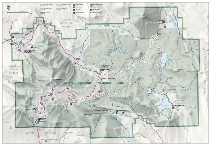 Lassen Park backpacing map rev1