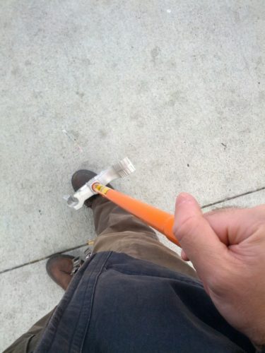 You get some odd looks when you ride BART with a conduit bender.